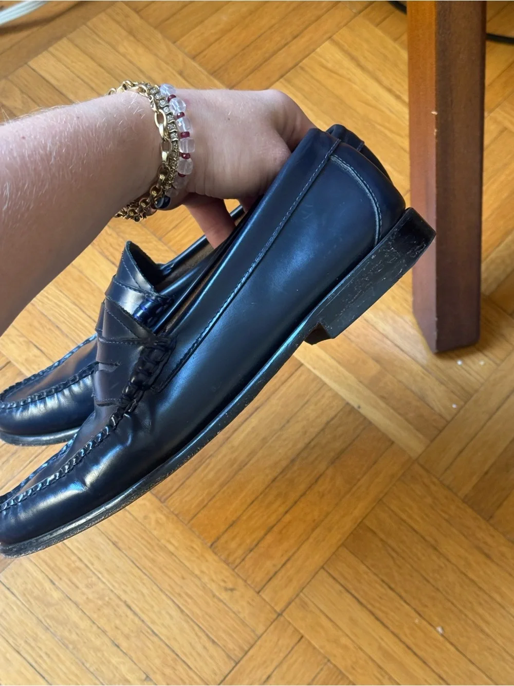 G.H Bass Weejuns Whitney Penny Loafer - Navy Leather